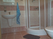 Ein der Badezimmer in Unterkunft Bartonička